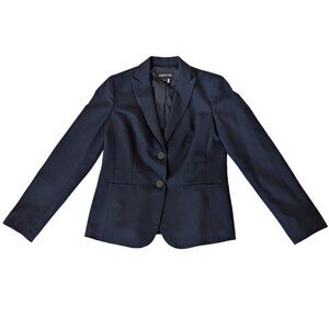 JONES NEW YORK Navy Blazer/Jacket Stretch Women's Size 6